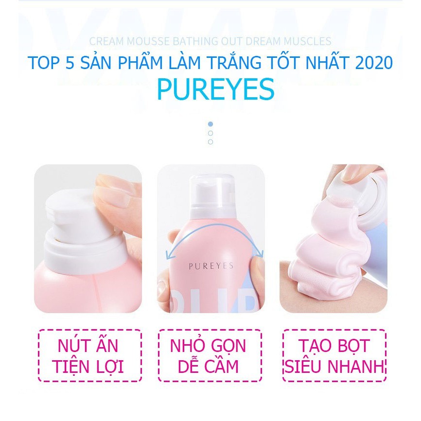 Sữa tắm tạo bọt trắng da Pureye