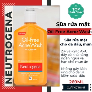Sữa Rửa Mặt Neutrogena Oil Free Acne Wash (269ml)