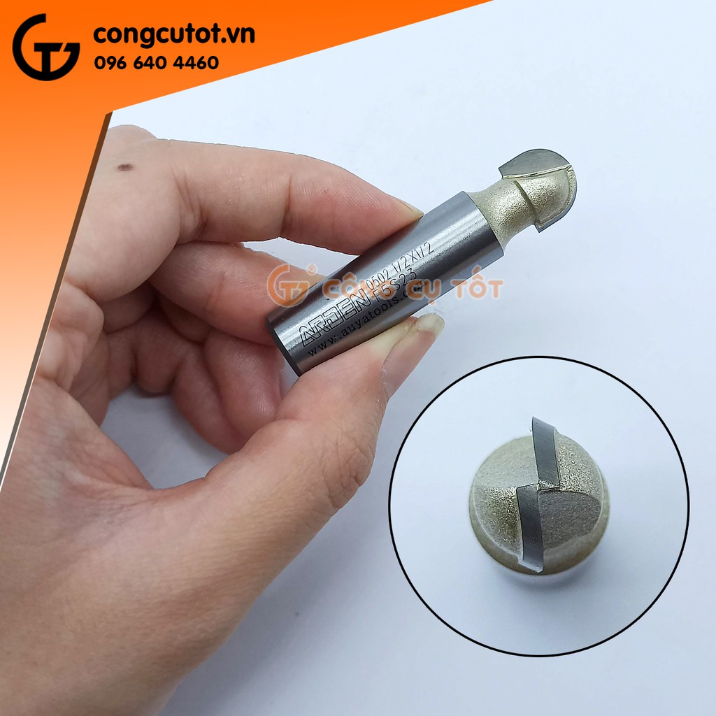 Mũi phay gỗ quả đào ARDEN chân 1/2 inch (12.7mm)