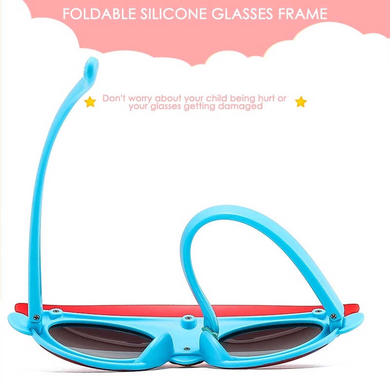 Kính Mát silicone Chống Tia UV Hình Nhân Vật Hoạt Hình Cho Bé