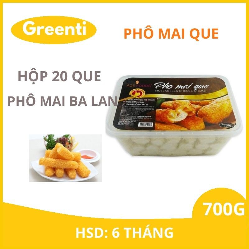 Phô Mai Que 700g Hộp 20 Que, 100% MOZZARELLA Nhập Khẩu, Không Chất Bảo Quản, Phô Mai Ngon Giá Rẻ