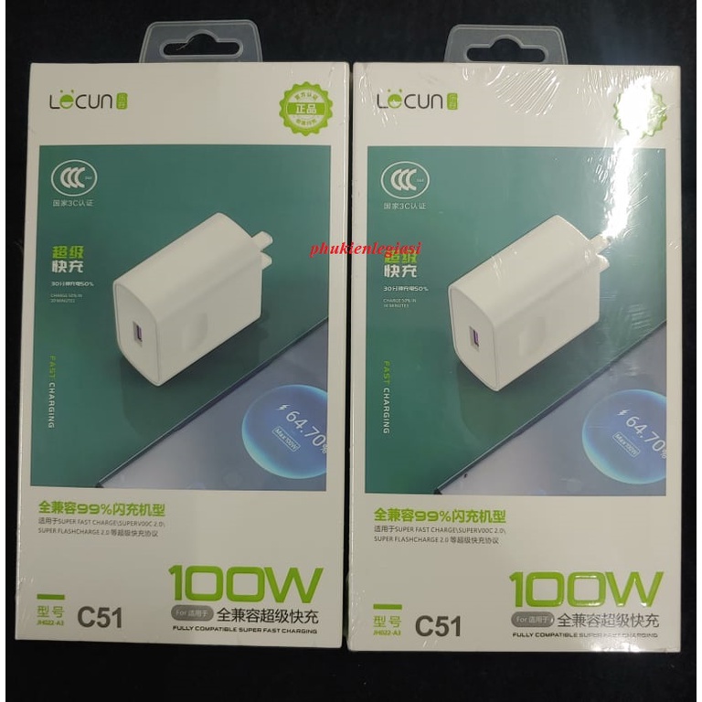 (KHUYÊN DÙNG)Cóc sạc nhanh LECUN C51
