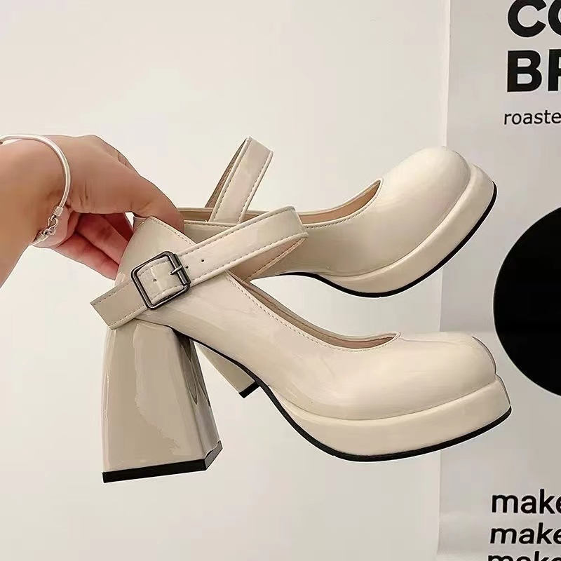 Giày Cao Gót 9CM Phong Cách Mary Jane Cho Nữ