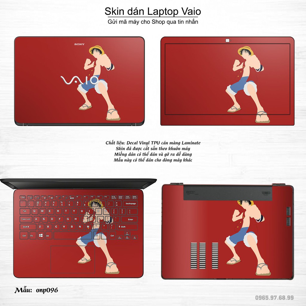 Skin dán Laptop Sony Vaio in hình One Piece _nhiều mẫu 9 (inbox mã máy cho Shop)