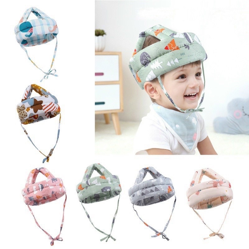 Mũ bảo hiểm cho bé, mũ bảo vệ đầu cho bé tập đi, tập ngồi - an toàn, thoải mái - MU37