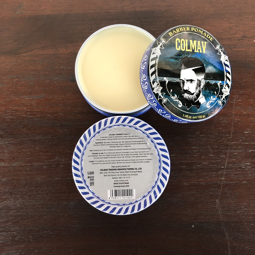 ✅[CHÍNH HÃNG] Sáp Vuốt Tóc Colmav Barber Pomade lọ to 100g