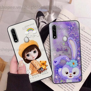 Ốp Oppo A31 in hình cầu vồng happy smile thỏ cute siêu xinh siêu đáng yêu