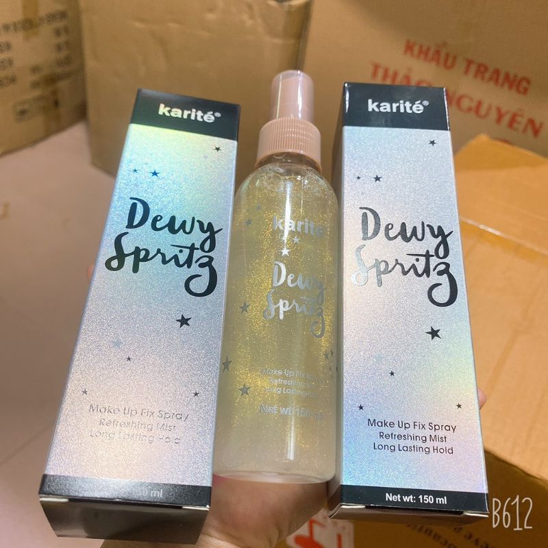 Xịt khoá lớp makeup giữ lớp nền lâu trôi Kissbeauty có nhũ mịn lấp lánh siêu cute | BigBuy360 - bigbuy360.vn