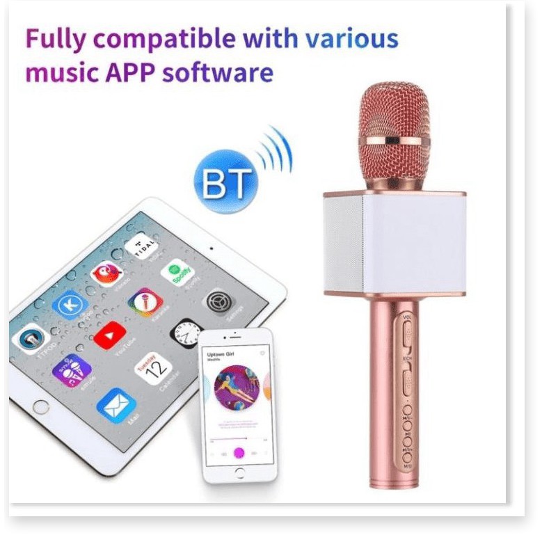 Micro karaoke magic SD-08 Mic hát karaoke bluetooth không dây - hàng loại 1 âm thanh chuẩn mic loa to - BH 6 Tháng