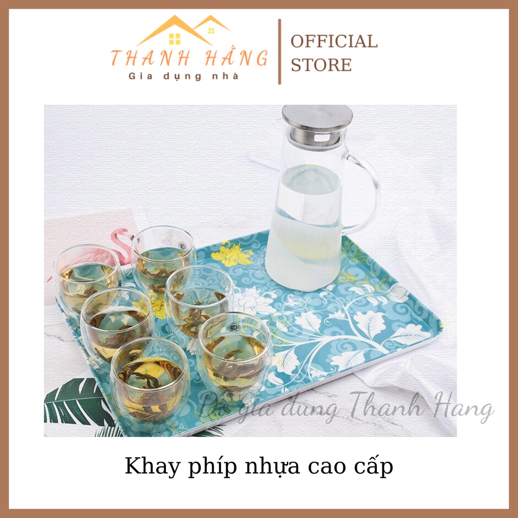 Khay phíp to sang trọng tiện lợi freeship hình hoa