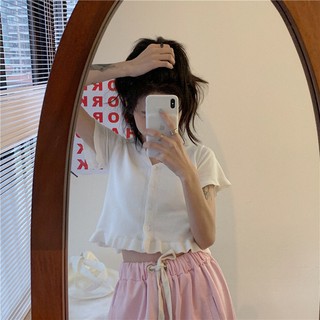 Áo montagut croptop nhiều màu Ulzzang Hàn Quốc [Yannie]