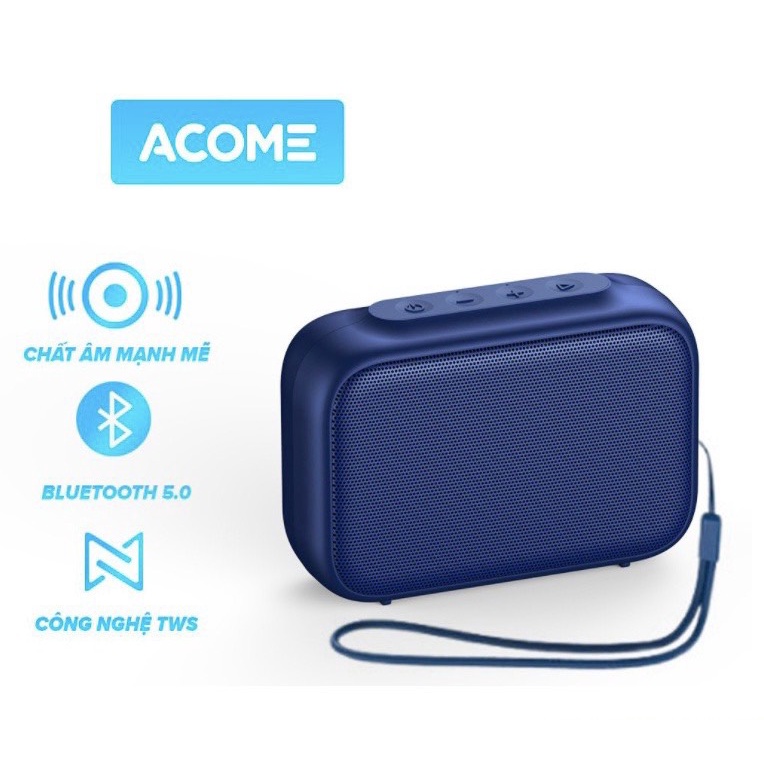 Loa Bluetooth Mini Nhỏ Gọn ACOME A1 - Công Suất 5W Hỗ Trợ TWS Ghép Đôi 2 Loa Âm Bass Trầm Chất Lượng Cao