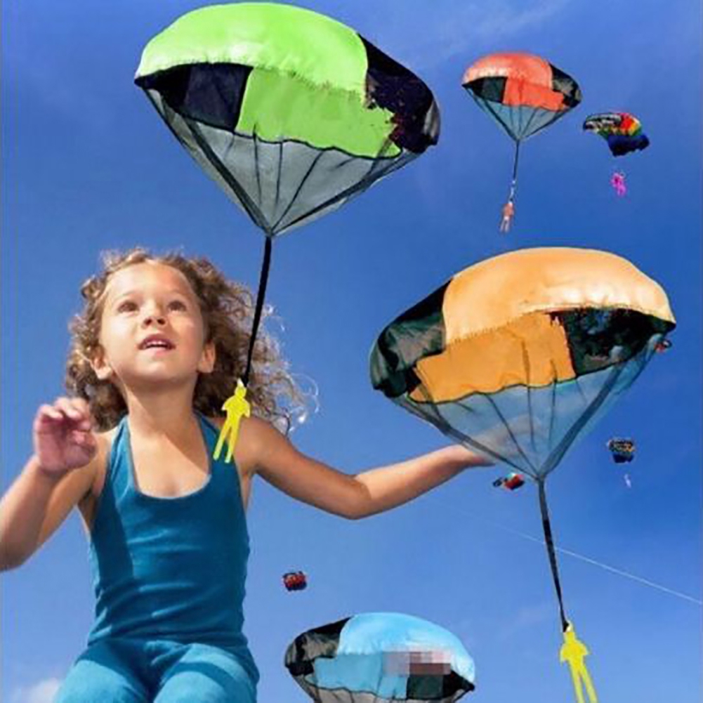 xx Kids Mini Play Hand Throwing Parachute Toys Soldier Children Outdoor Sports