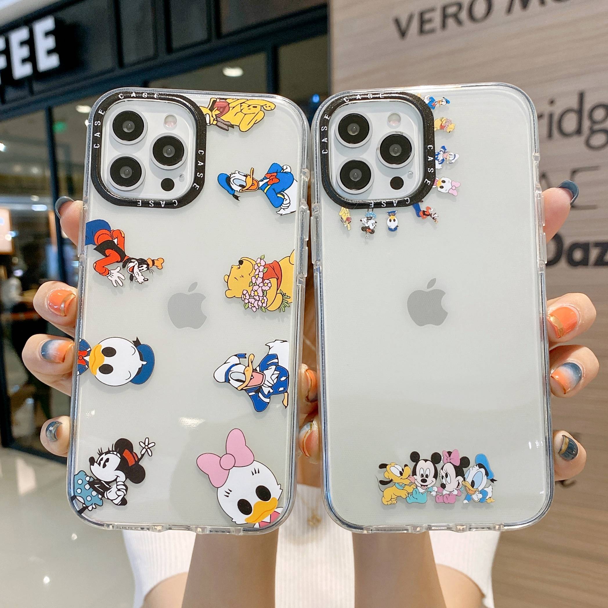 Ốp Lưng case iphone 11 pro max case cover iphonoe 6 plus iphone 12 pro max case iphone 7 plus cover iphone 8 plus iphone xr iphone xs max iphone cover 6s iphone se2020 Mềm Trong Suốt + Kính Cường Lực Cho