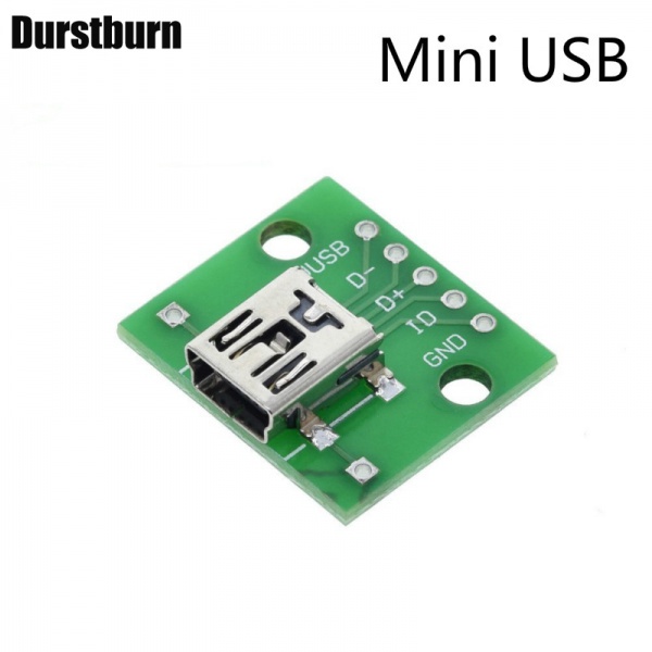 Bộ 5 Bảng Mạch Kết Nối USB 2.0 3.0 Đầu Đực Cái Sang Dip Cái B-type Vuông Mike 5p