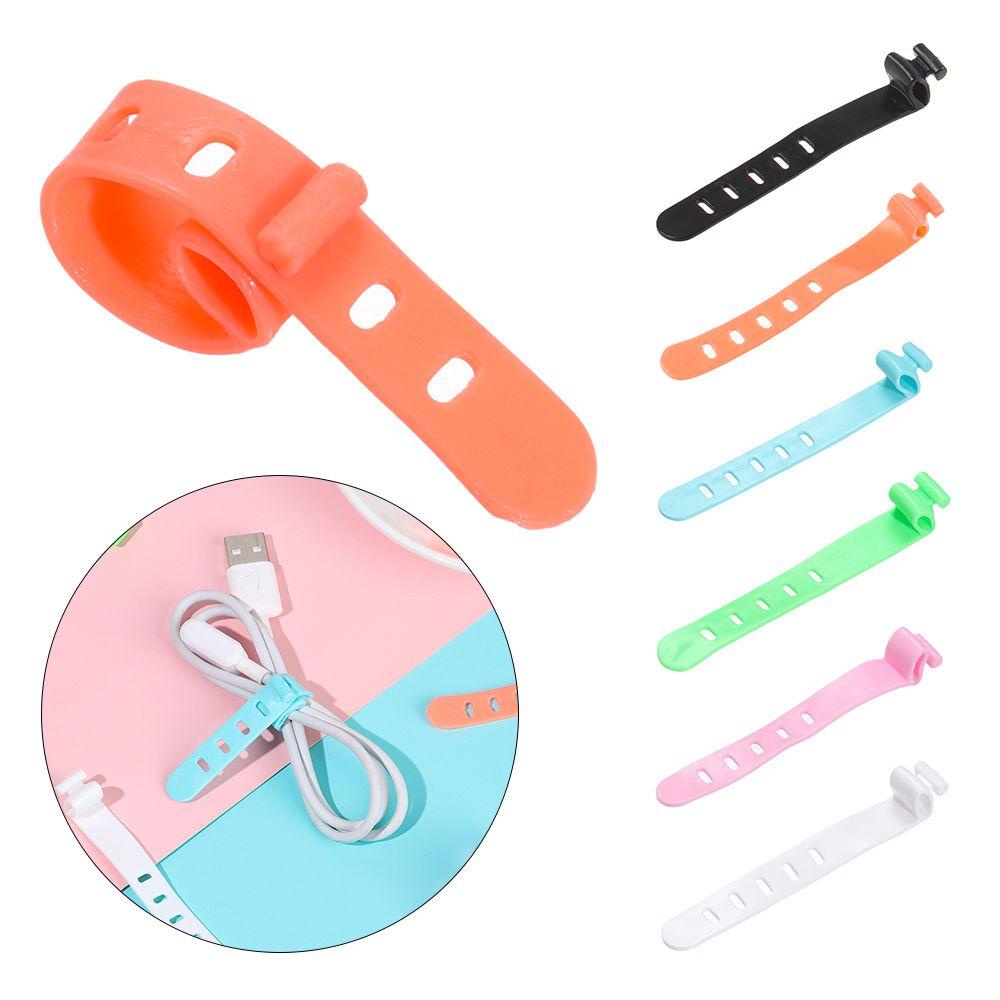 Bộ 5 Dụng Cụ Quấn Dây Cáp 5 Lỗ Bằng Silicone Tiện Dụng