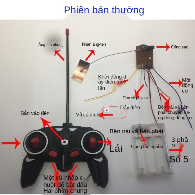 Thử nghiệm ô tô đồ chơi điều khiển từ xa Công nghệ nhỏ tự làm dành cho cha mẹ-con Mạch hai chiều bốn board