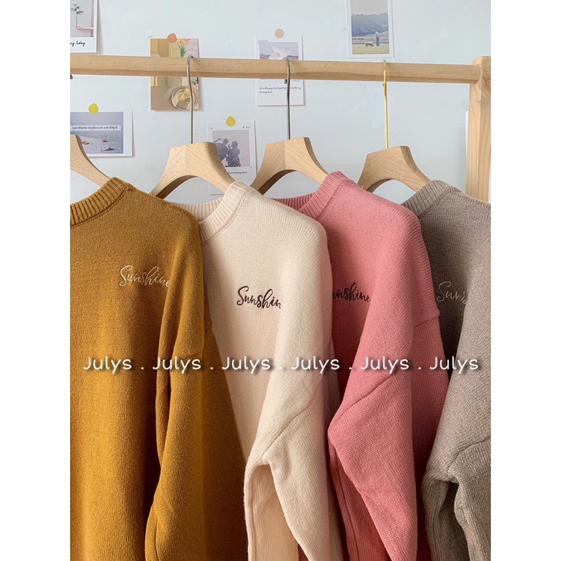 Áo len thêu sun (ảnh thật tư chụp)