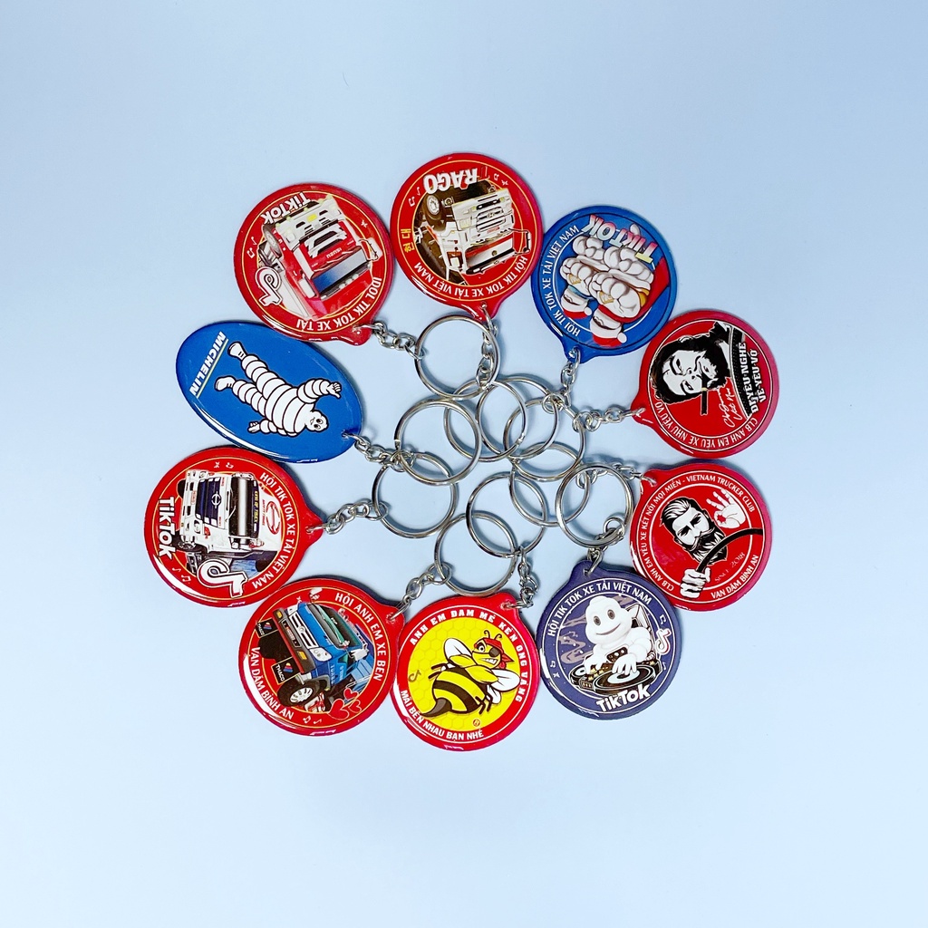 Combo Móc Khóa Xe tải các Hình, Móc khóa Kèn Ong vàng, CLB Yêu Xe