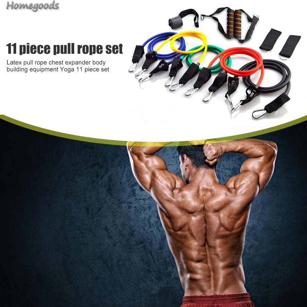 Set 11 Dây Kháng Lực Hỗ Trợ Các Bài Tập Gym Tại Nhà