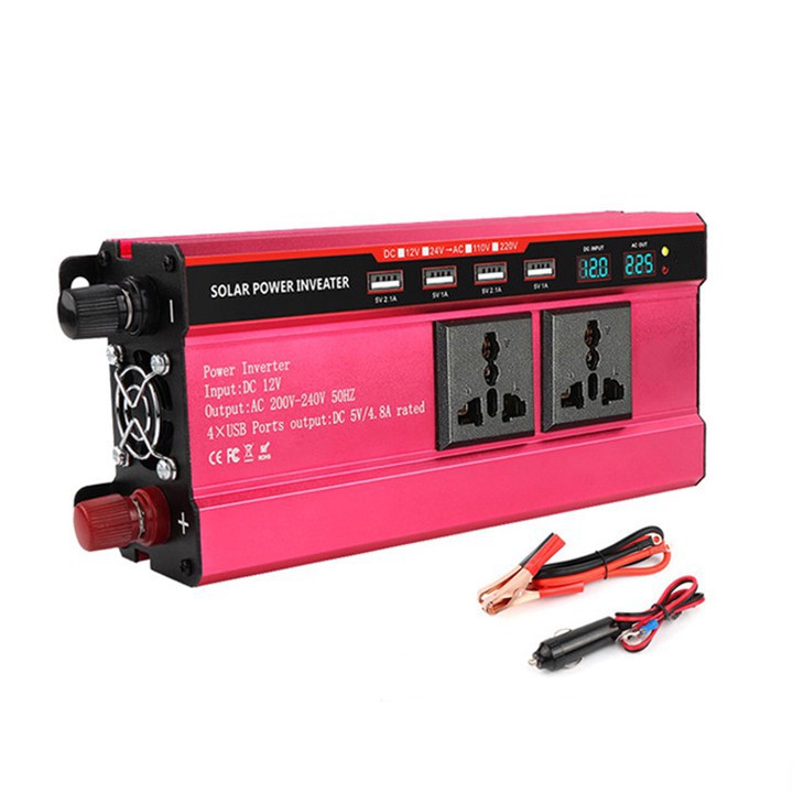 Máy kích điện ac quy, đổi nguồn điện từ 12v lên 220v 2000W