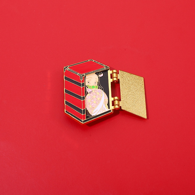 Ghim Cài Áo Họa Tiết Hoạt Hình Demon Slayer Độc Đáo