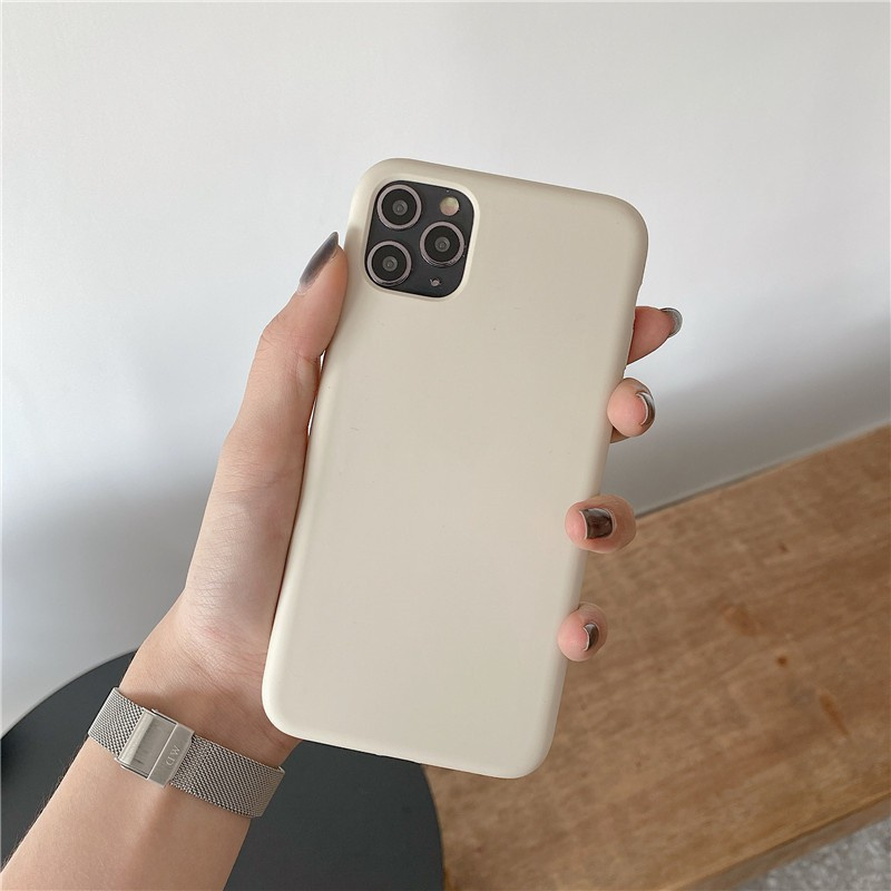 vivo 1808 1811 1820 1812 1807 1817 1801 1819 1806 1818 1816 1802 1814 1804 1805 1851 1815 Simple white TPU silicone mobile phone protective cover Pure color mobile phone anti dropping shell White Beige mobile phone soft shell