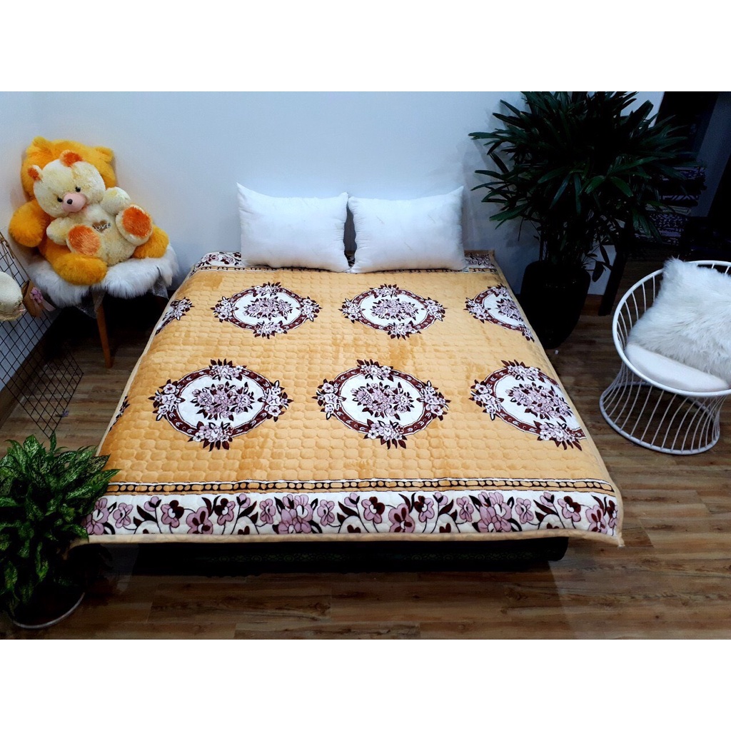 Thảm lông cừu, thảm nỉ nhung trải giường 160*200cm