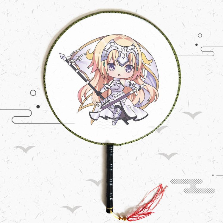 Quạt tròn cổ trang in hình LỚP HỌC ÁM SÁT UMARU CHAN CUỘC CHIẾN TỎ TÌNH anime cầm tay