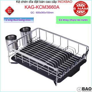 Kệ úp chén dĩa đa năng inox bảo kag-kcm3660a