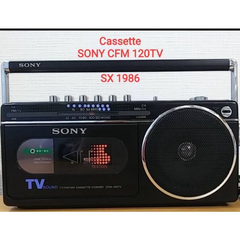 Đài cassette sony cfm 120tv