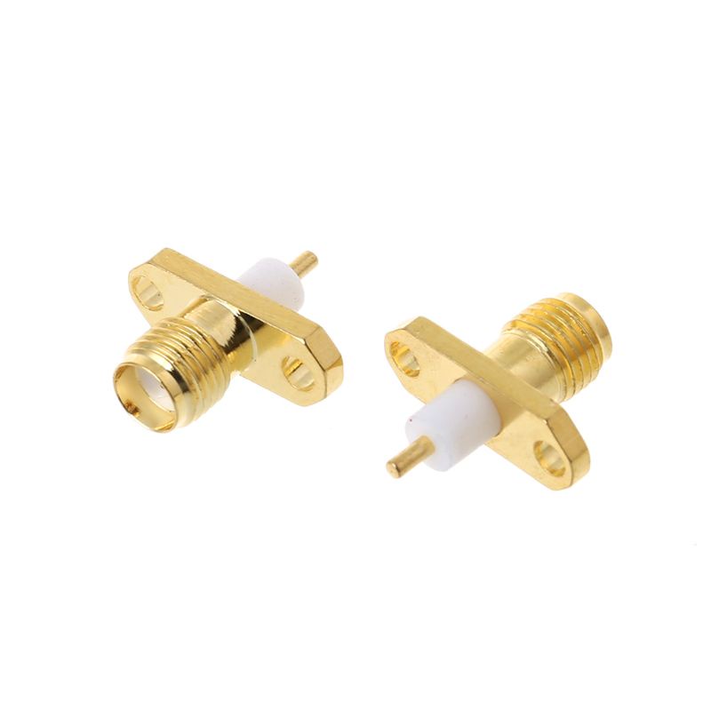 Set 10 Đầu Nối SMA Cái 2 Lỗ PTFE RF Chuyên Dụng