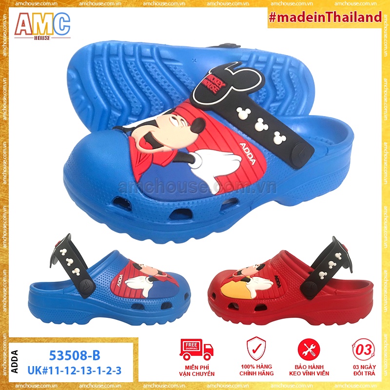 Sục nhựa Thái Lan bít mũi bé trai chuột MICKEY ADDA 53508