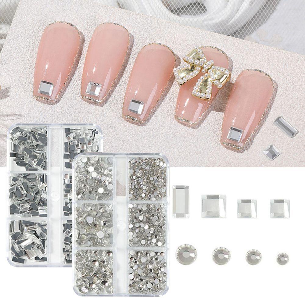 AROMA Hạt Charm 3D Nhiều Hình Dạng Đính Móng Nghệ Thuật