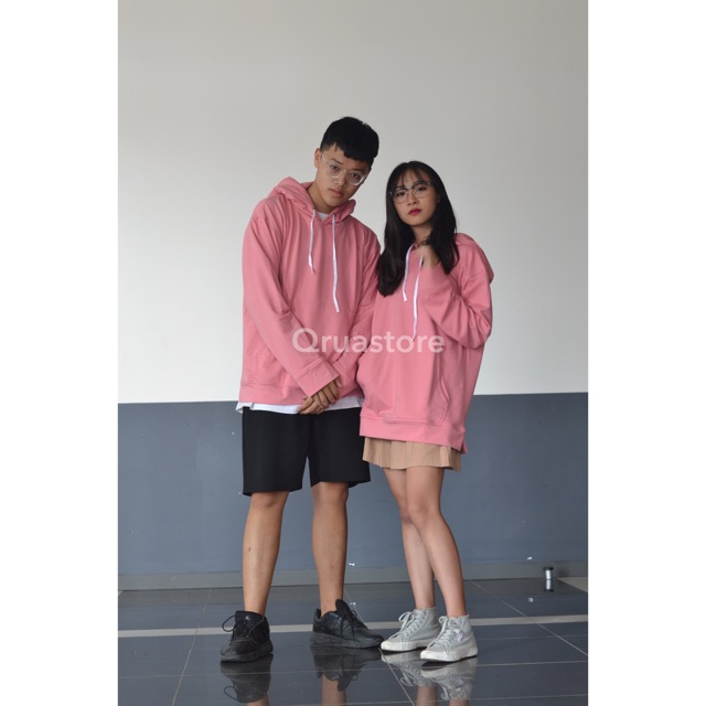 Hoodie nỉ lì hồng vỏ đỗ aophongvn [ig: qruastore] | BigBuy360 - bigbuy360.vn