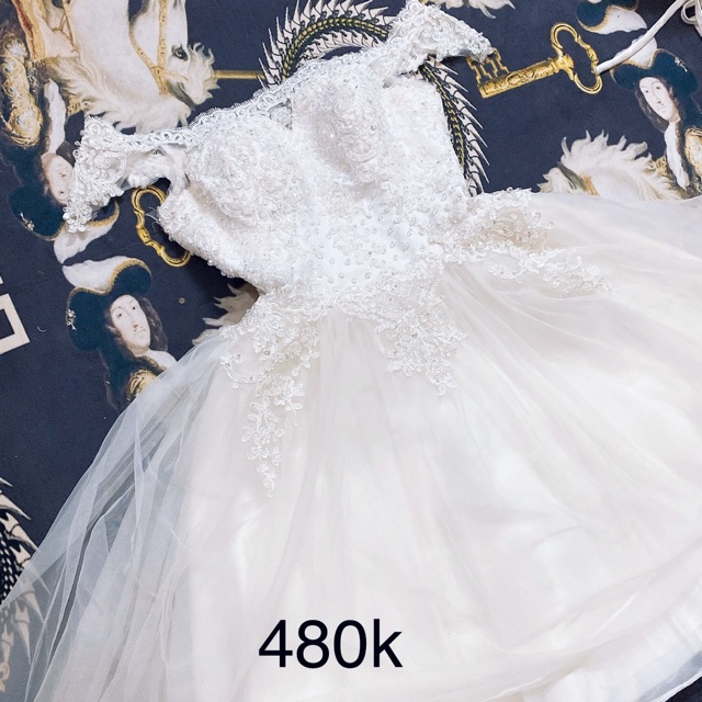 Sale/ Váy đầm tùng xoè công chúa, dạ hội, màu trắng