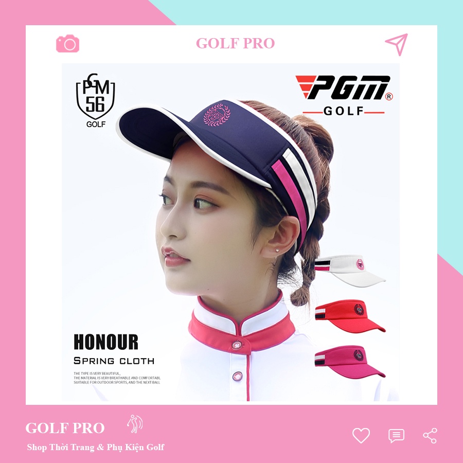 Mũ nón golf nữ nửa đầu PGM thể thao chống nắng cao cấp GOLF PRO MG020