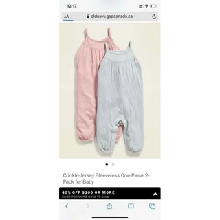 set 2 bộ liền cho bé gái hãng Old Navy (3-13kg)
