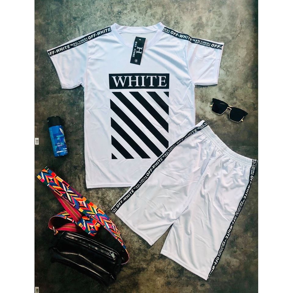 Bộ hè nam - Bộ quần áo hè nam White trắng cực cool ngầu | BigBuy360 - bigbuy360.vn