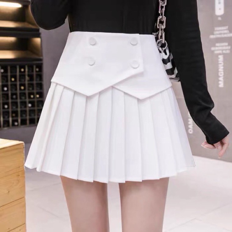 (Free Ship)  🌺FREE SHIP🌺 Chân váy xếp ly xinh có lót quần phong cách Hàn Quốc