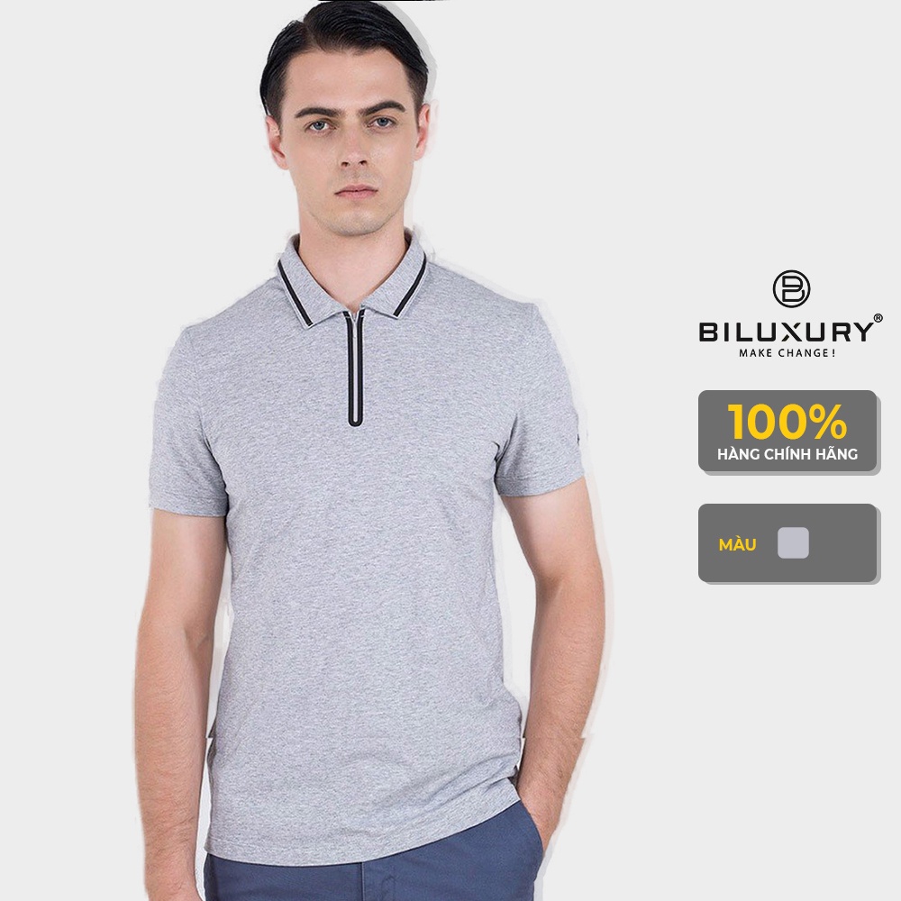 Áo polo nam cổ bẻ Biman by Biluxury thun co giãn 4 chiều form chuẩn vừa người thoải mái vận động 5APCT001GHS