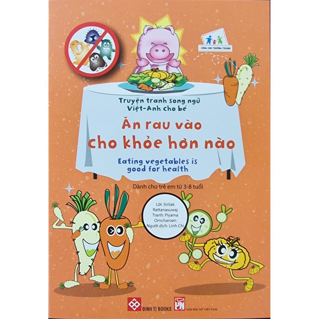 Sách - Truyện tranh song ngữ Việt-Anh cho bé (12 tập)