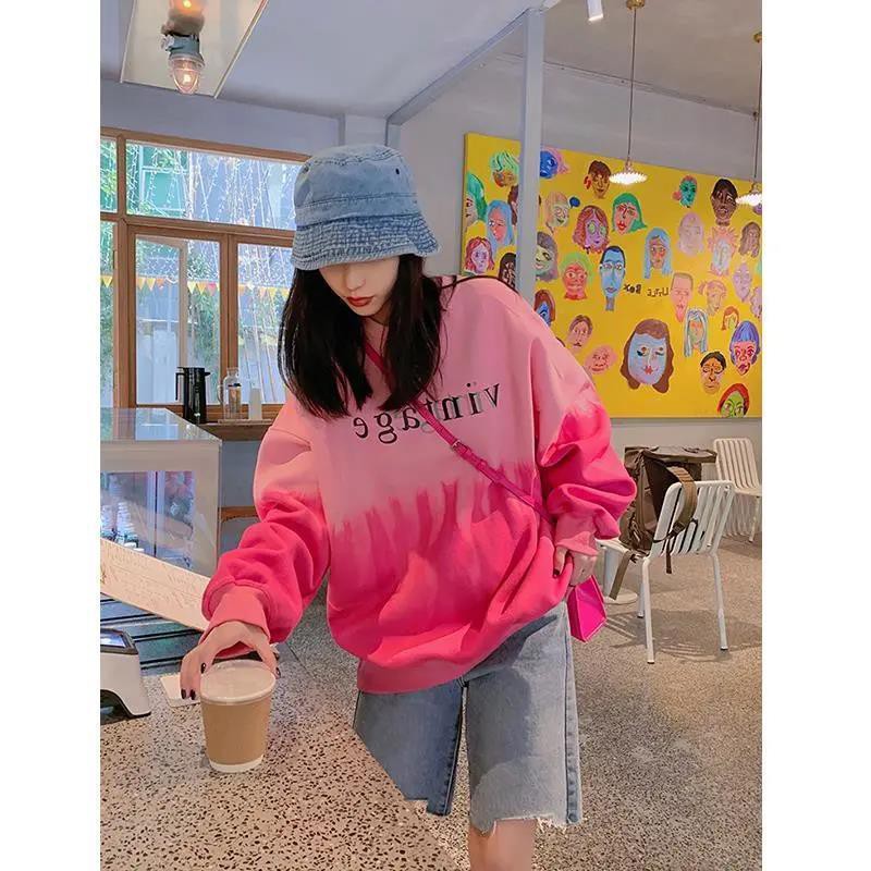 Áo Sweater Mỏng Dáng Rộng Màu Gradient Phong Cách Hàn Quốc Thời Trang Thu Đông Dành Cho Nữ 2021 | BigBuy360 - bigbuy360.vn