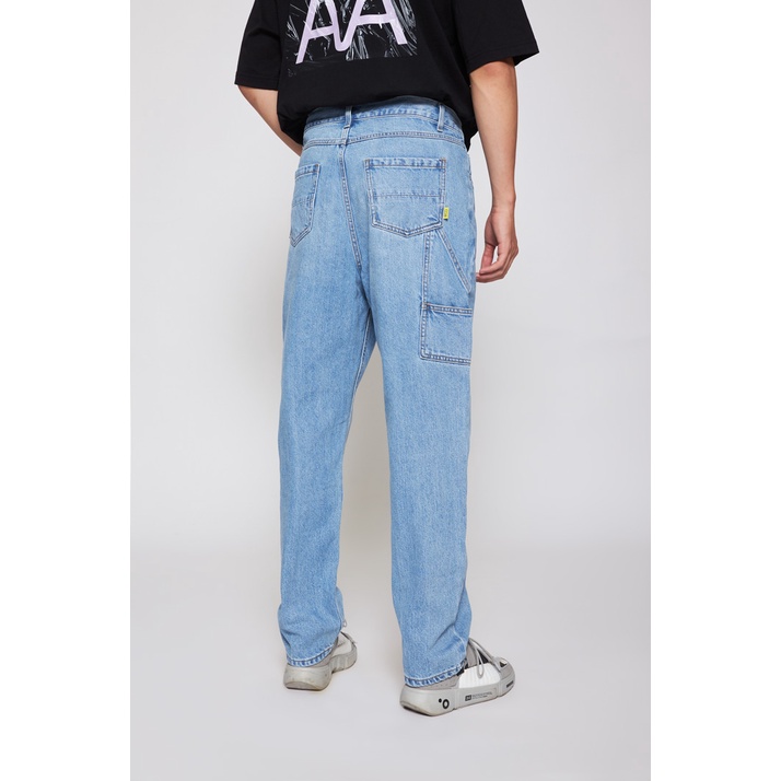 Quần Jean BOO BOO Nam Dáng Rộng Thêu Logo BOOLAAB Phong Cách