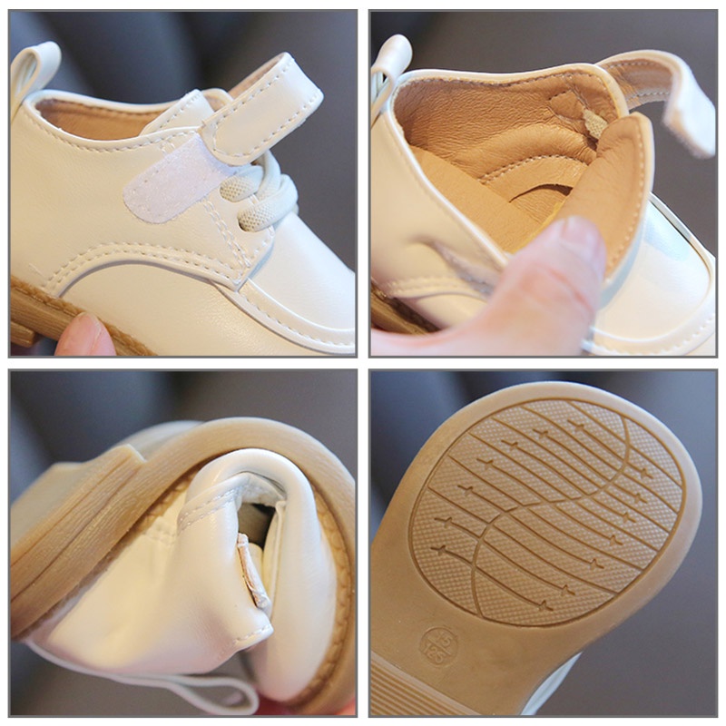 Giày da AMILA đế mềm phong cách Anh Quốc cho bé