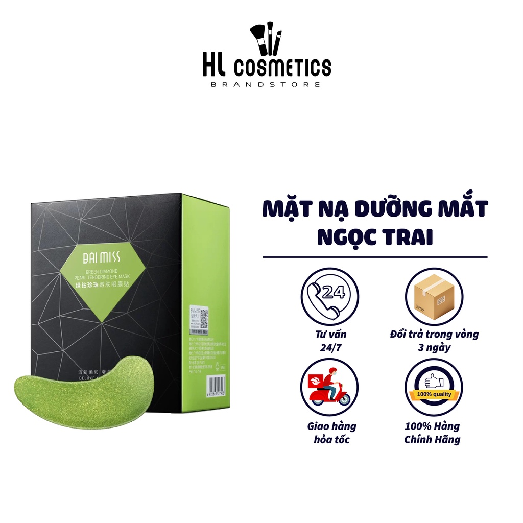 MẶT NẠ DƯỠNG MẮT NGỌC TRAI BAIMISS CHỐNG THÂM QUẦNG MẮT 6g x 30 miếng BMYR41