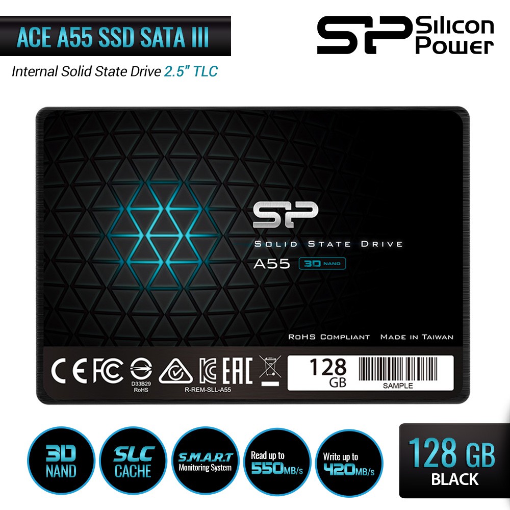 Silicon Power Ssd 2.5 "ace A55 Sata Iii 3d Tlc 128gb