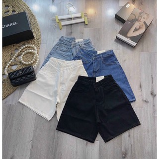 Quần ngố jeans lai cuốn