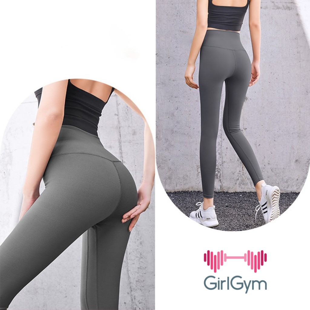 Quần tập legging, gym, yoga dài cạp cao siêu nâng mông ôm dáng vải co dãn 4 chiều thoáng mát GirlGym