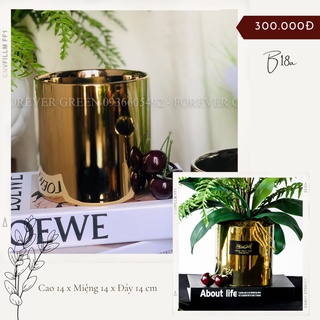Lọ gốm sứ mạ vàng, mạ bạc _ bình lọ gốm men sứ cắm hoa trang trí nội thất cao cấp